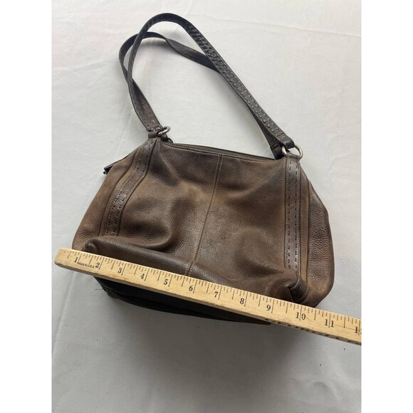 Vintage Fossil Brown Pebbled Leather Handbag Purse Hobo Shoulder Bag - Picture 10 of 10